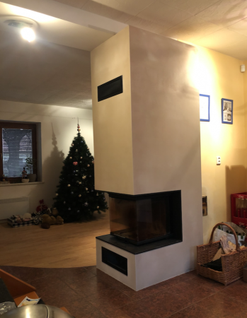 teplovzdušný krb s vložkou Romotop Heat U